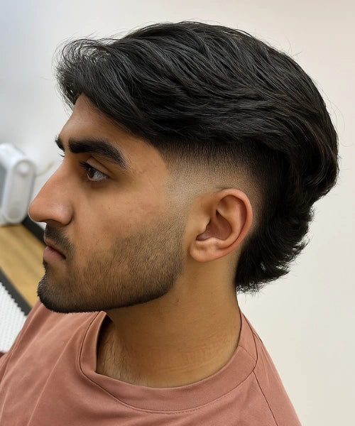 Burst Fade Middle Part
