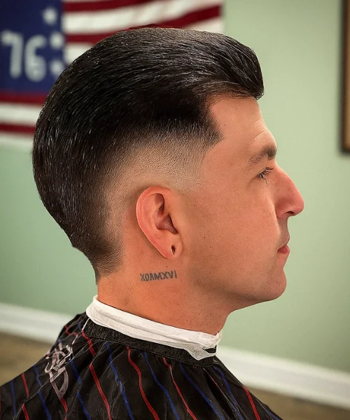 Burst Fade Slick Back