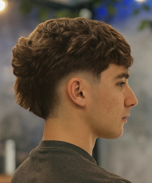 Burst Fade Textured Fringe
