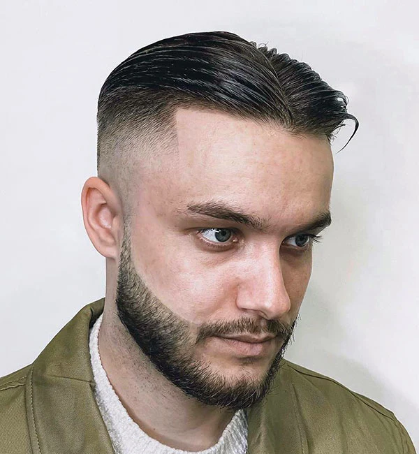 Middle Part with Mid Fade