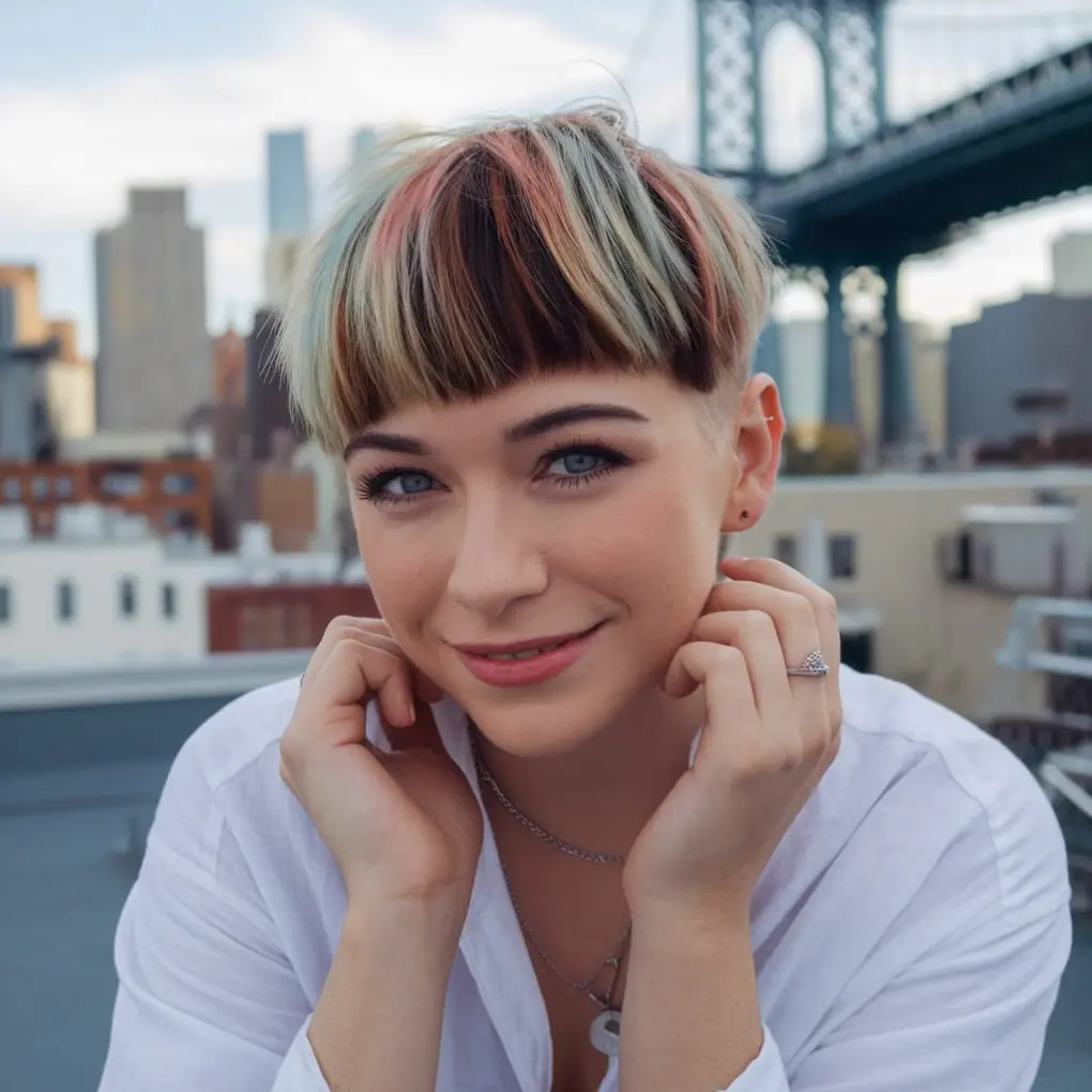 Playful Hairdo with Highlights