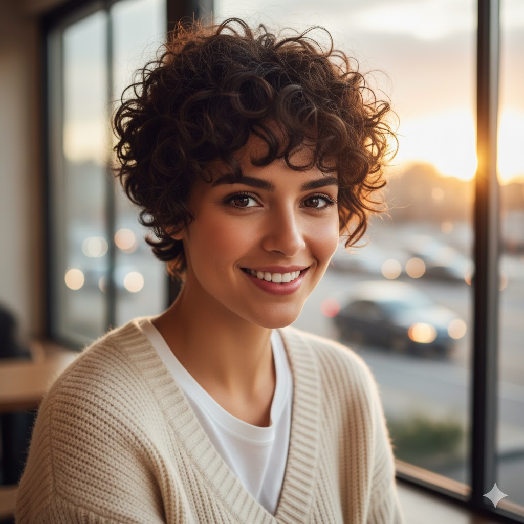 Boyish Haircuts for Curly Hair
