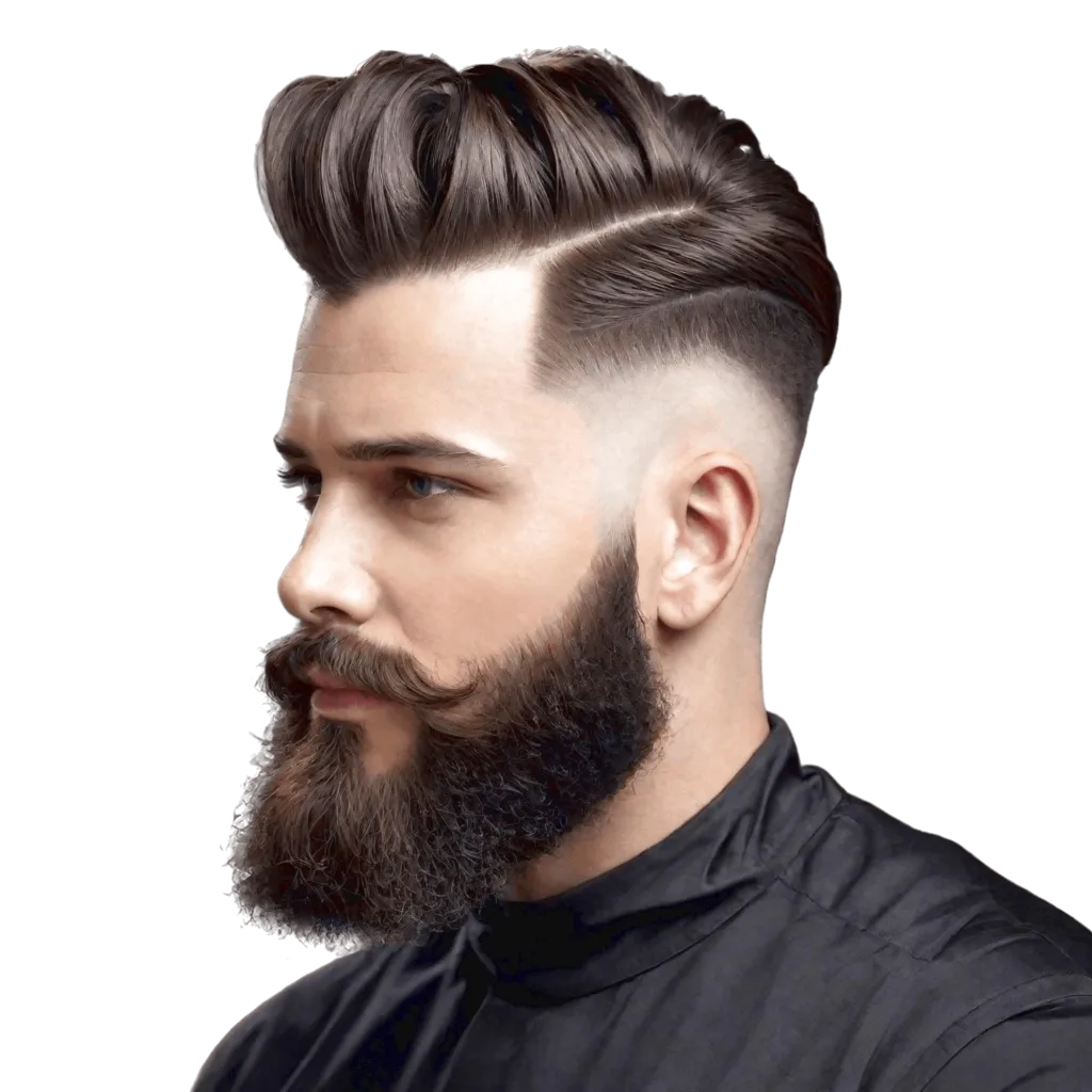 6. Low Taper with Beard Line-Up
