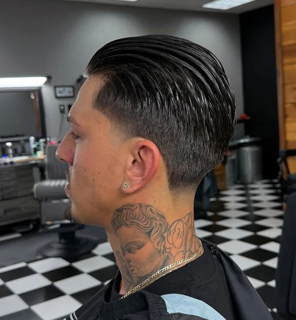 Wet Look Slick Back