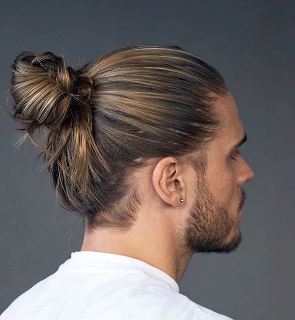Slick Back Man Bun