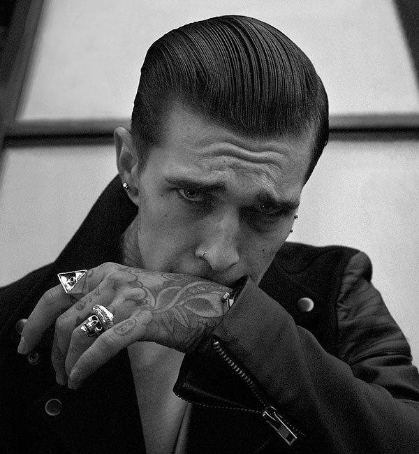 Edgy Rockabilly Slick Back