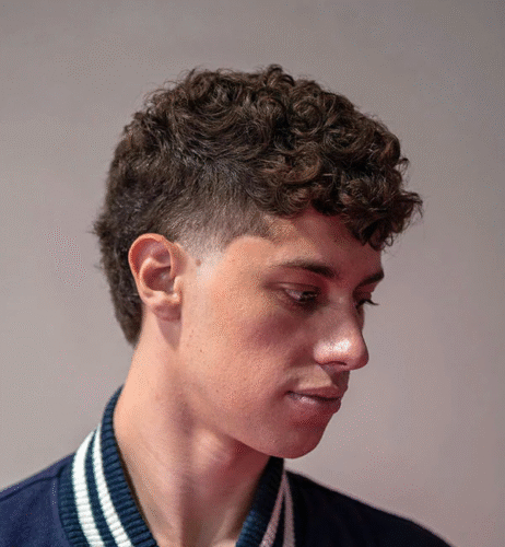 Modern Curly Mullet