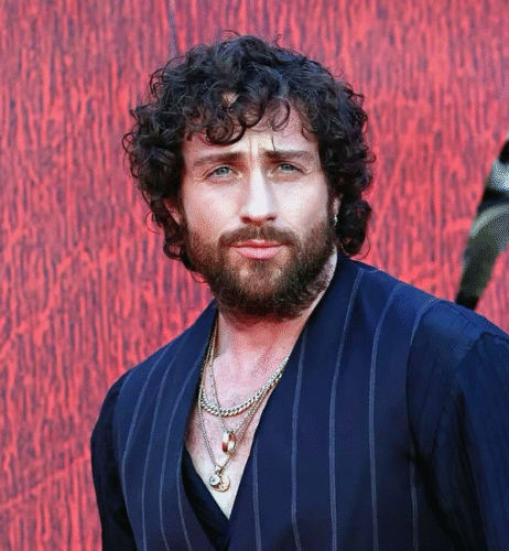 Long Messy Curls with Beard