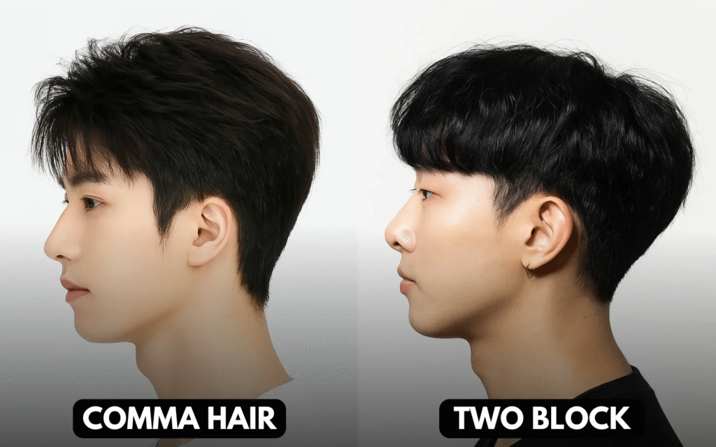 Comma Hair vs Two Block