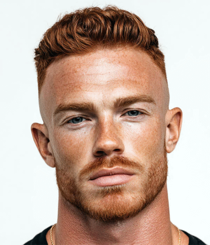 Short Brush Up with High Fade