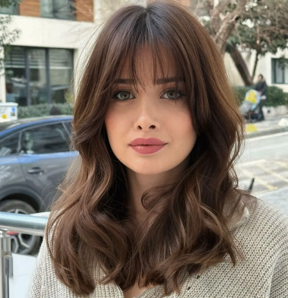 Soft French Bob with Choppy Bangs
