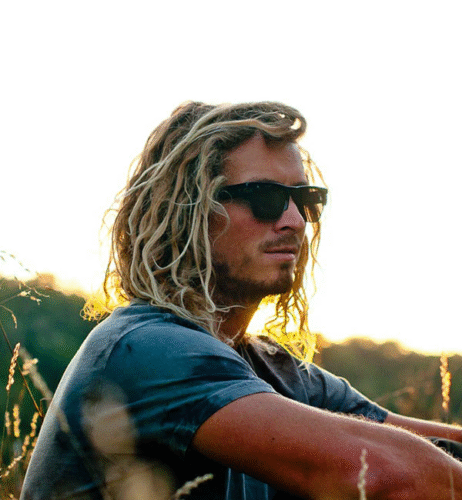 Long Flowing Blonde Hair