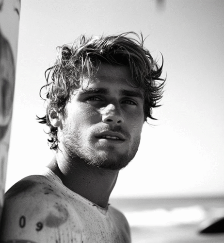 Messy Combed Over Hair