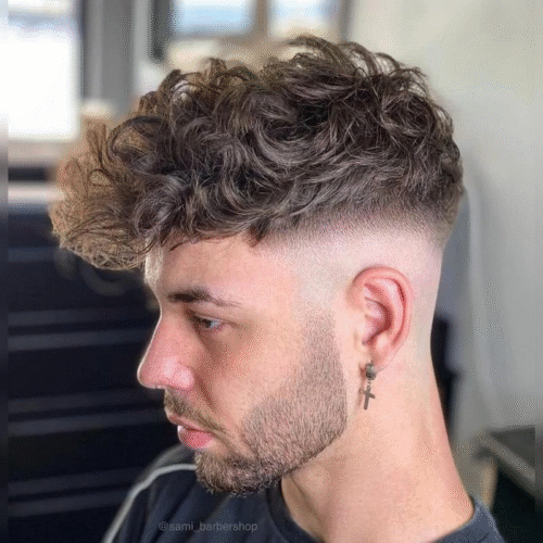 High Top Fade With Curlsf