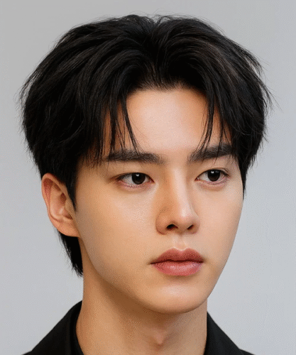 Two Block Comma Hair