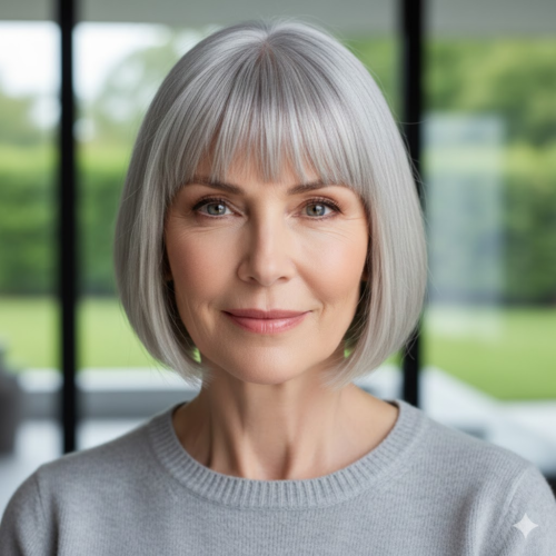 Bob with Blunt Fringe