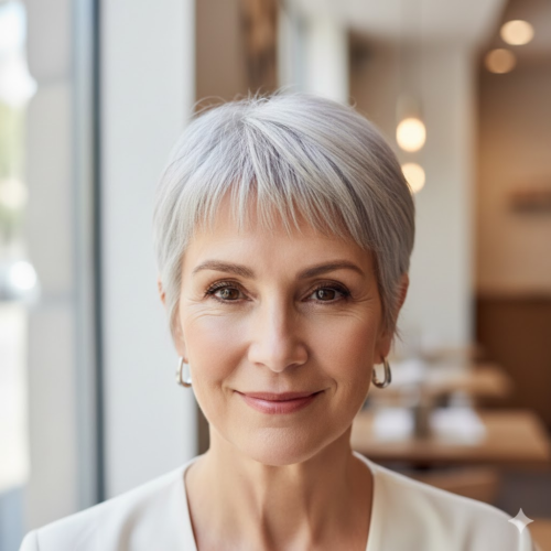 Cropped Cut with Baby Fringe