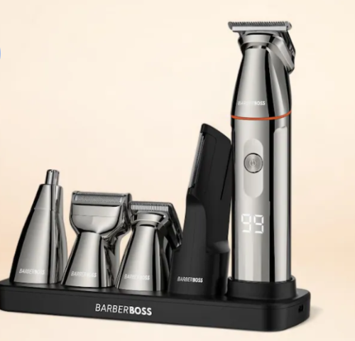 2. Best Value Hair Clippers: BarberBoss QR-6010 Complete Men’s Grooming Kit