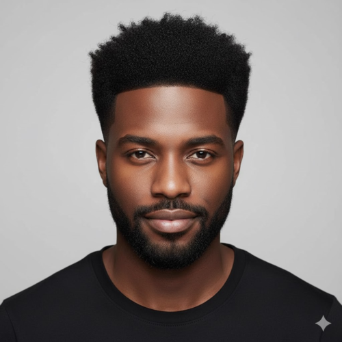 8. High Taper Fade Afro