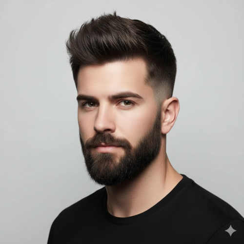 12. Textured High Taper Fade