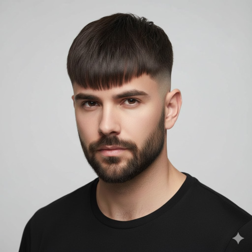 26. High Taper Fade Fringe