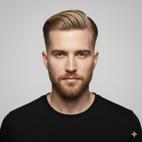 32. High Taper Fade Blonde