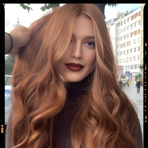 Amber Glow as hair color trend