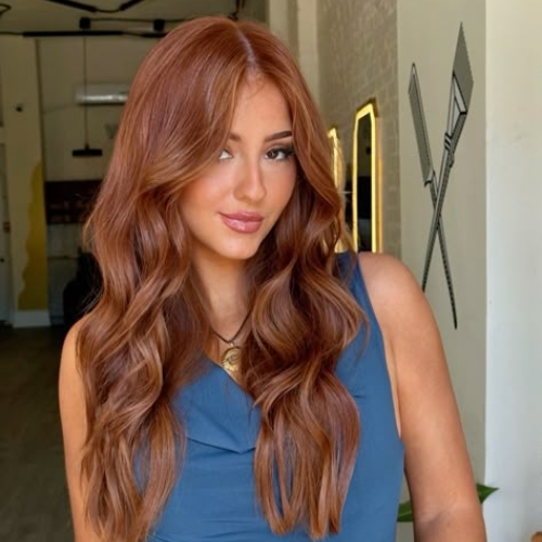 Burnt Copper as hair color trend