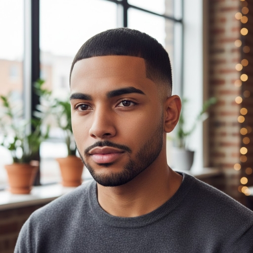 Buzz Cut with Line Up