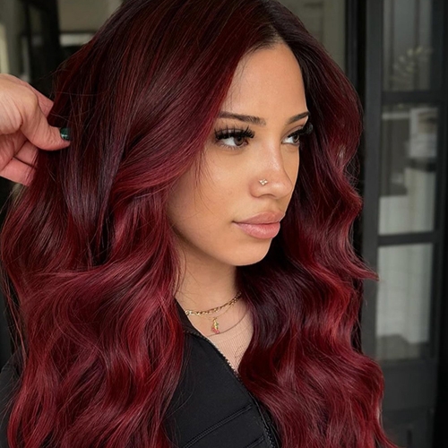 Cherry Mocha as hair color trend