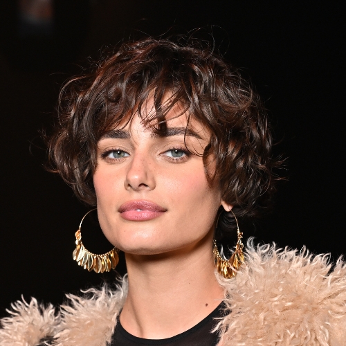 Curly Bob with Micro Bangs