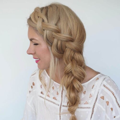 Curly Side Braid