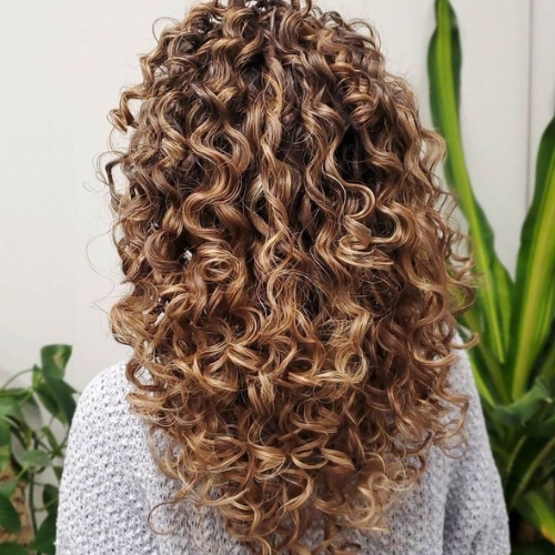 Curly cut with V-Cut Nape