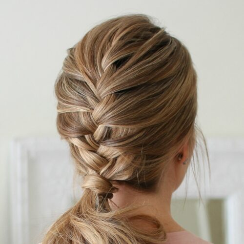 Half-Braided Low Pony