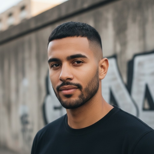 High and Tight Buzz Cut Fade