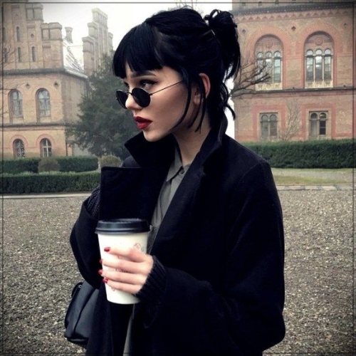 Inky Black as Hair Color Trend