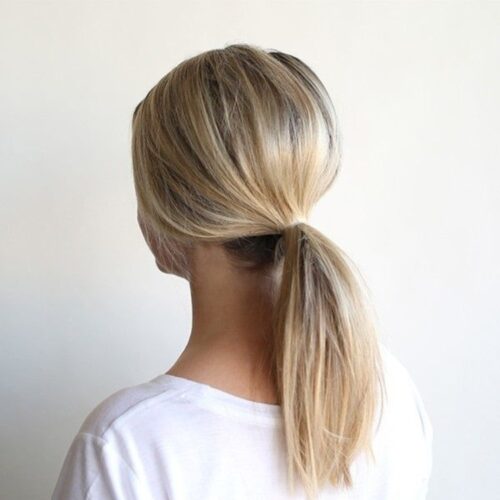 Knotted Low Ponytail
