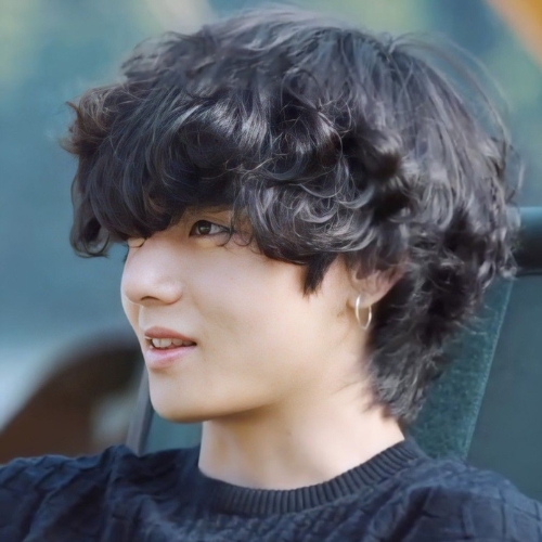 Korean Haircut for Curly Men