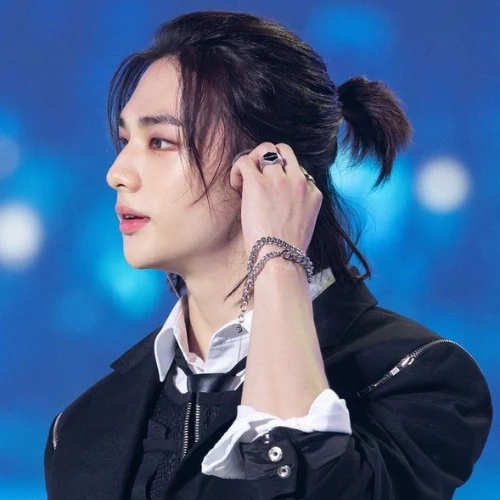 Ponytail Korean Men Haircut