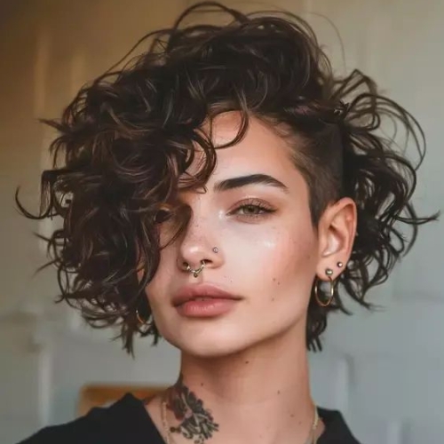 Undercut with Curls