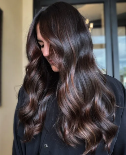 5. Chocolate Brown Balayage