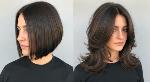 Definition and Concept of blunt haircut with layers