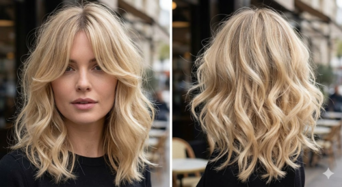 Feathered Side-Parted Pixie