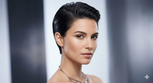 Undercut Pixie with Platinum Tones