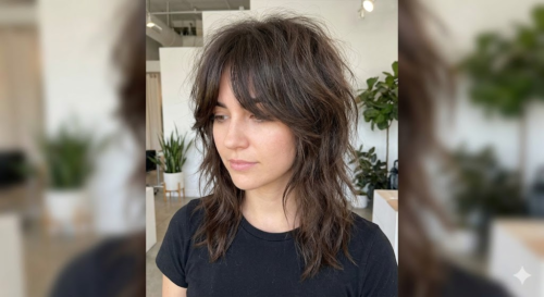 Shag with Curtain Bangs