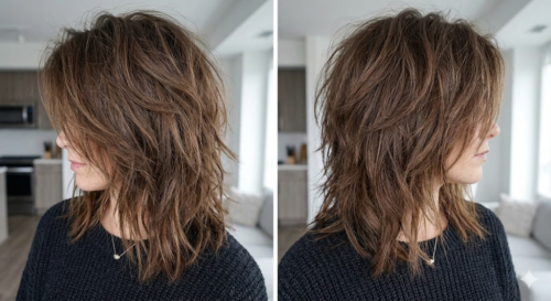 Medium-Length Layers with Heavy Texture