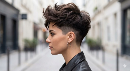 Undercut Pixie with Textured Top