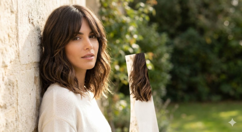 Lob With Curtain Bangs