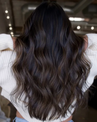 21. Chocolate Brown with Layered Cut