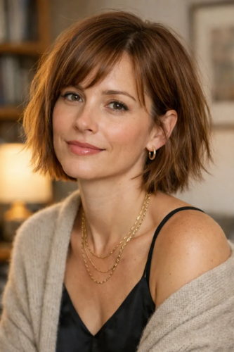 7. Textured Shaggy Bob